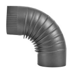 <p>Flue elbow.  90 ° / Ø 150 mm / 1
