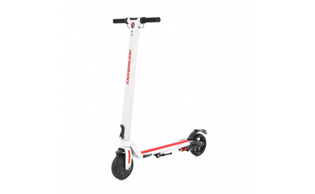 E-scooter with range up to 15 km. Maximum speed of 25 km/h. The maximum load capacity of the scooter is 100 kg. The ability to pair with apps on Android/iOS smartphones.