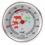 <p>Probe thermometer suitable for grilling or oven roasting. The thermometer measures the temperature inside the meat</p>