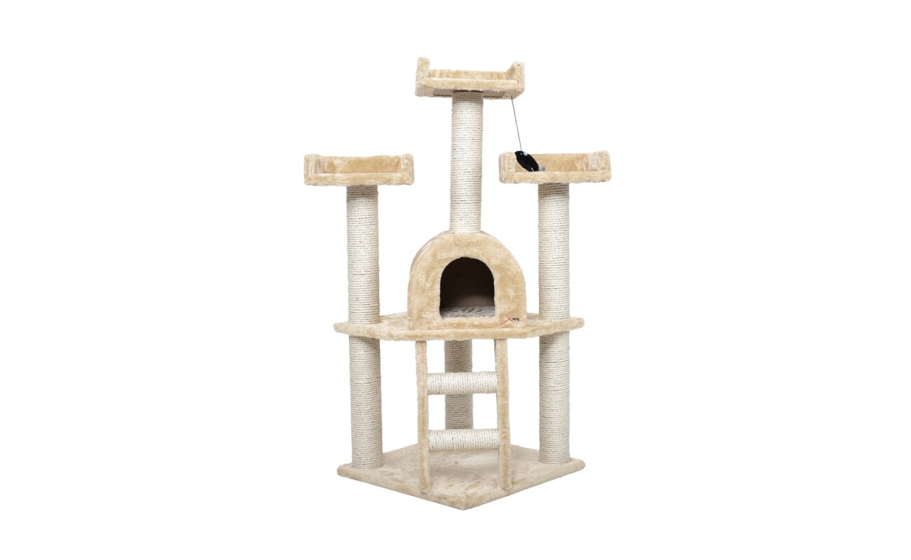 Cat scratcher - dimensions (L x&nbsp;W&nbsp;x&nbsp;H): 50 x&nbsp;50 x&nbsp;115 cm. Made of plush and sisal rope.