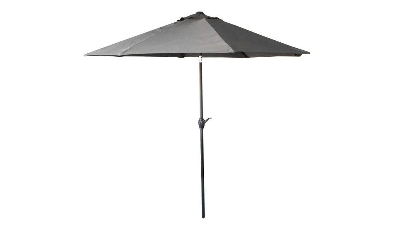 Metal garden parasol without base