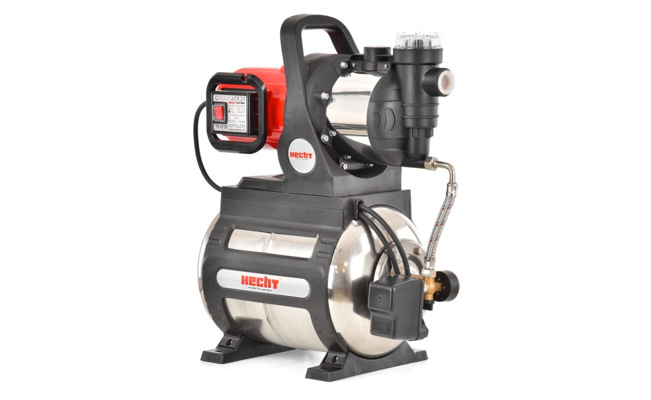 Garden Pump is suitable for pumping clean water. Power 1100 W. 20 l tank. Max. discharge 45 m. Max. transport volume 4600 l/hr.