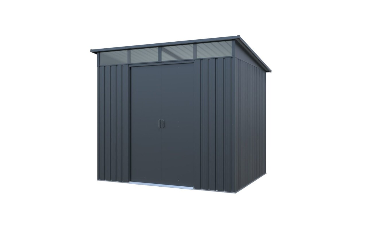 External dimensions (l x w x h) approx. 238 x 193 x 203 cm. Light openings under the roof