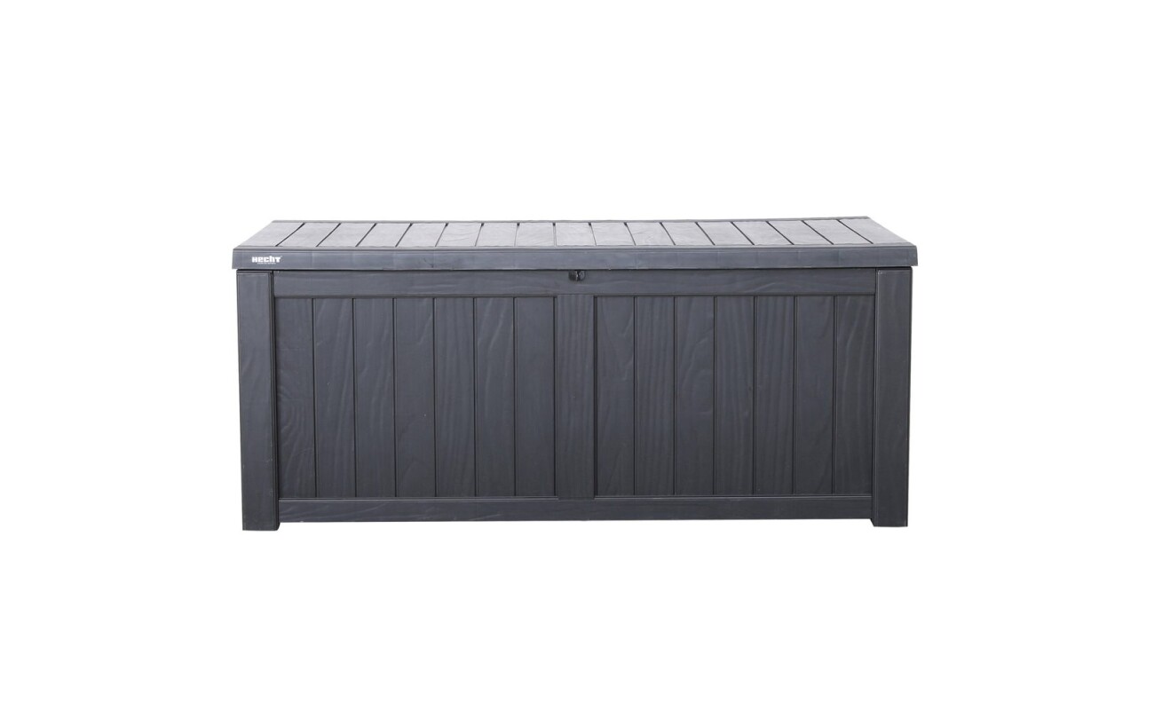 HECHT BOX XL garden storage box with 450 l capacity and dimensions of 143 × 67.5 × 60.5 cm
