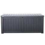 <p>HECHT BOX XL garden storage box with 450 l capacity and dimensions of 143 × 67.5 × 60.5 cm