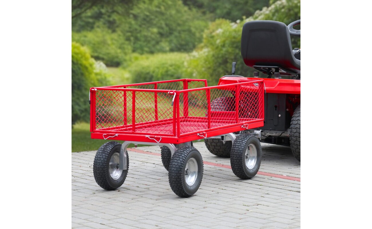 after which it can be hitched to garden tractors and other machines. Weight 27 kg.