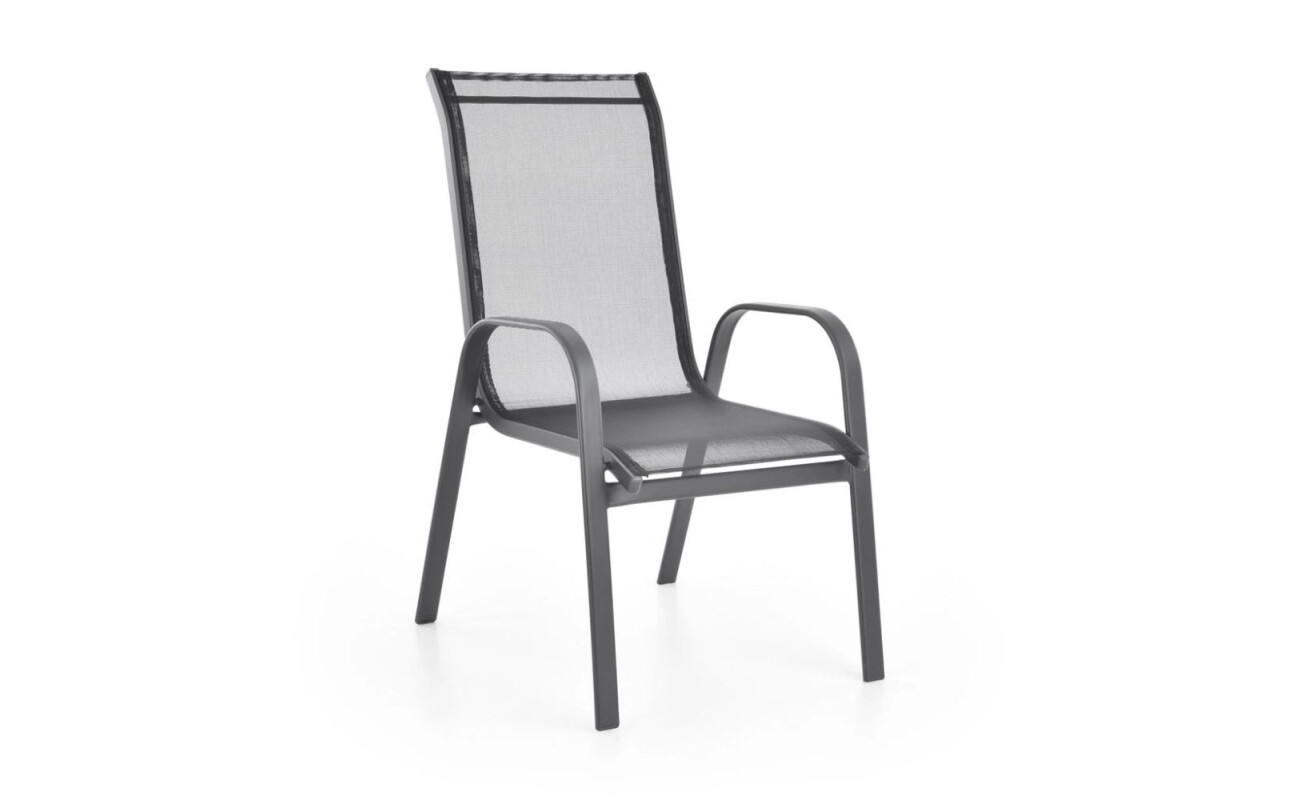 Made of steel-aluminum profiles with Komaxit surface treatment. Suitable for exteriors and interiors. Max. load capacity 120 kg. W 55 × D 76 × H 96 cm.