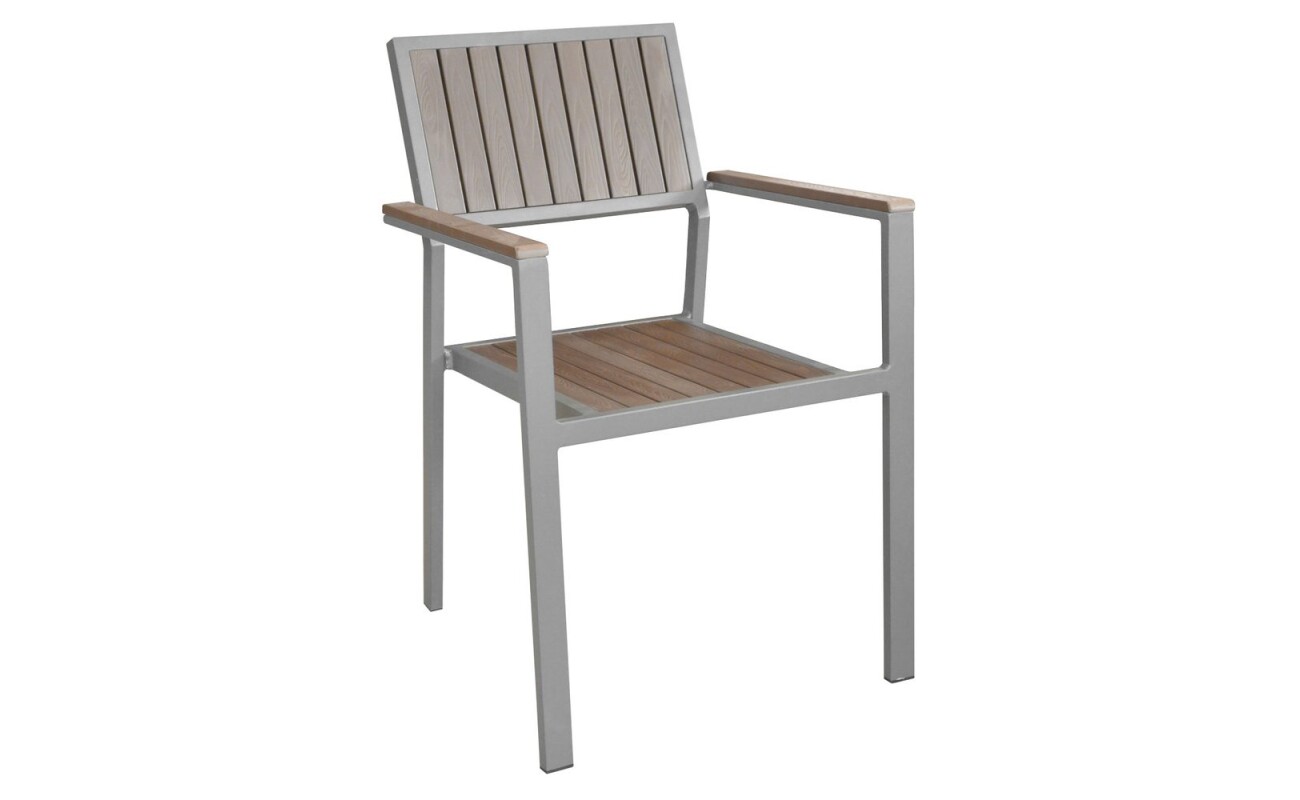 Additional chair to the HECHT LIMA SET garden furniture set made of aluminum profiles with Komaxit treatment.