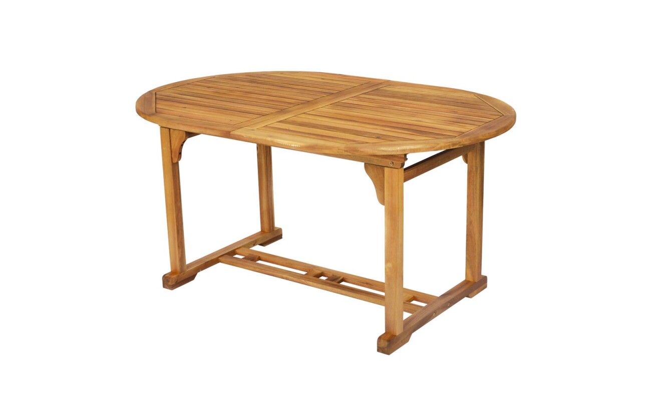 Table dimensions L 150/200 × W 100 × H 74 cm.