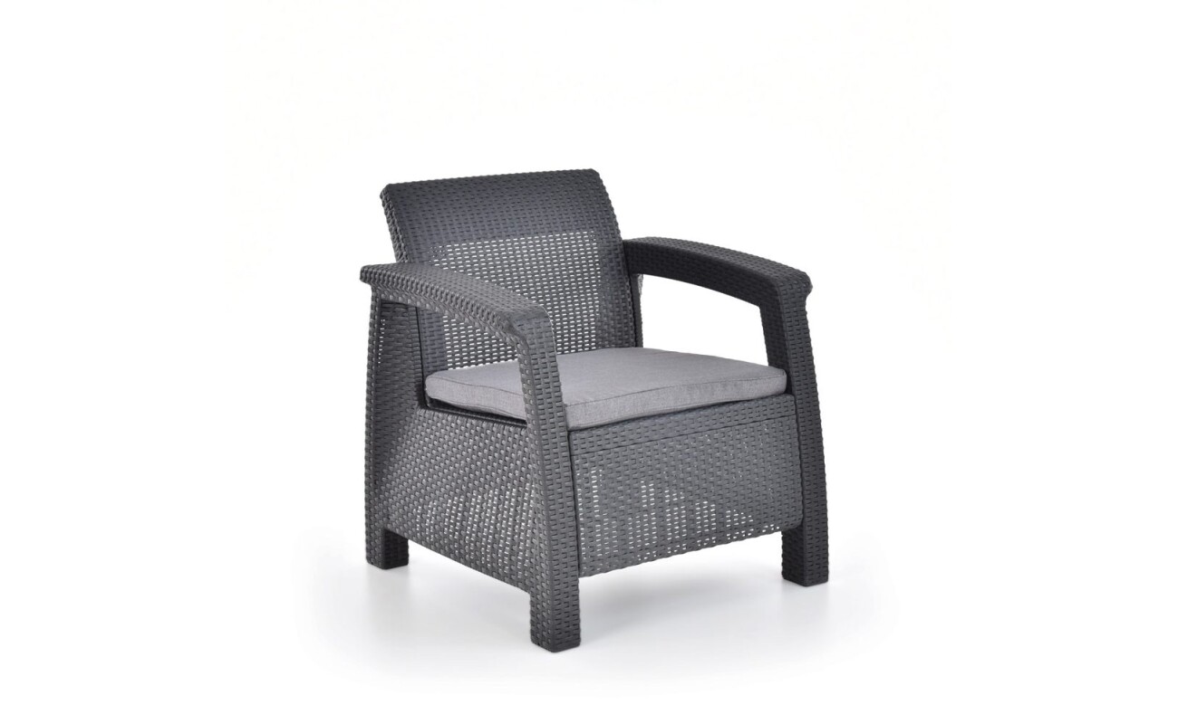 including cushions. Made of highly durable polypropylene.