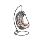 <p>Design garden rocking chair made of steel tubes with artificial rattan weave. A comfortable pillow is also part of the delivery. Load capacity 120kg.</p>