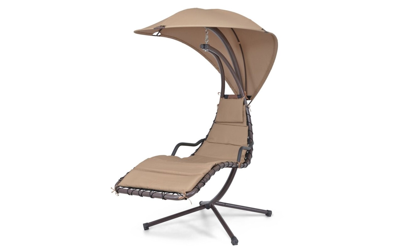 Design rocking chair with a roof