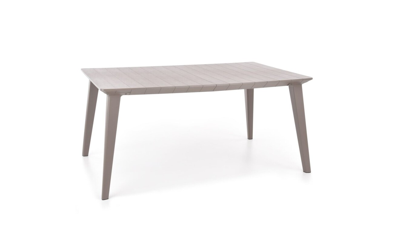 Garden table made of reinforced plastic.