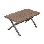 <p>Luxury table made of aluminium profiles with comaxite finish. The table surface is made of highly durable polywood.</p>