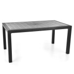<p>Garden table made of very durable plastic. Very easy to maintain and clean. Resistant to adverse weather conditions and UV rays.</p>