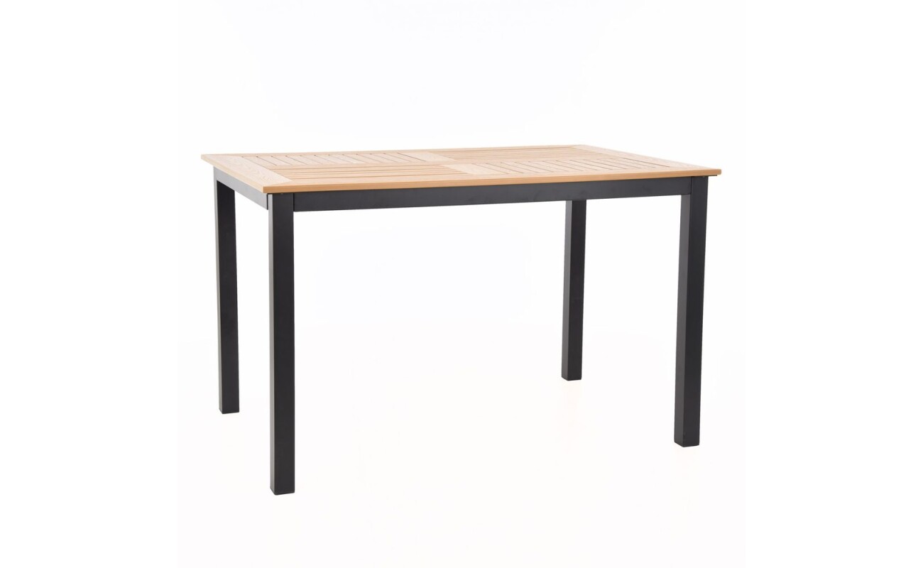 Made of aluminium profiles with comaxit coating. Surface of table