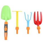 <p>Colourful set of durable children's garden tools including a spade