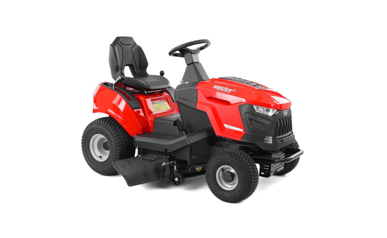 The powerful HECHT 5115 garden tractor with a Ducar engine of 452 cm³ and 12.3 HP. It offers a 98 cm working width