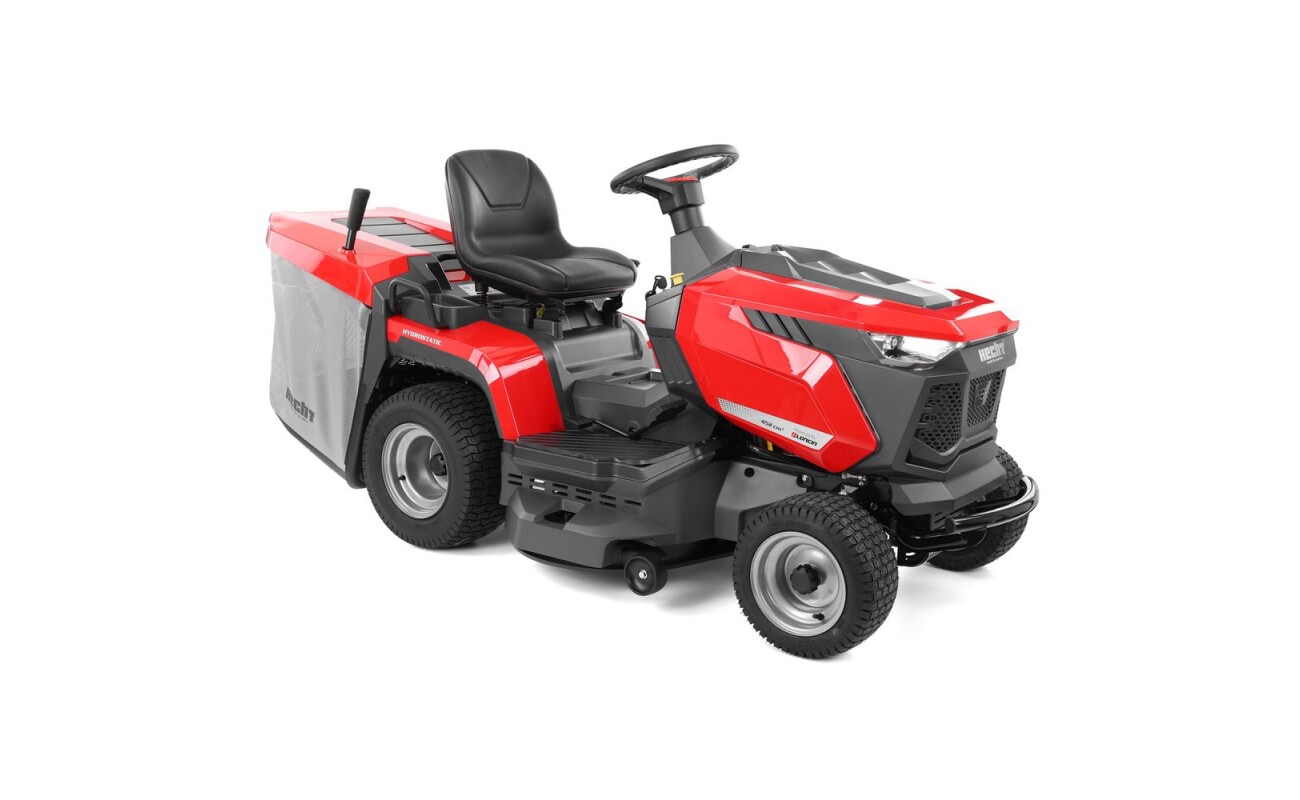 Garden tractor with 92 cm working width. 452 cc engine with a rated power of 9.2 kW. Basket capacity 280 l.
