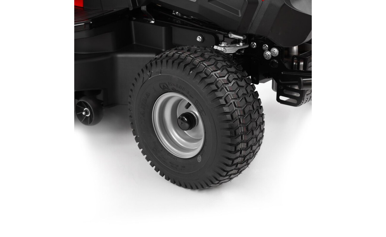 9 HP. Self-propelled with electric starter and CVT automatic transmission. Ideal for large areas.