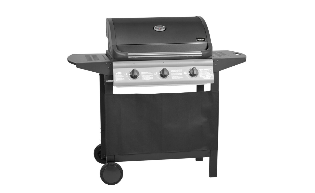 Propane-butane gas grill. 3 main burners