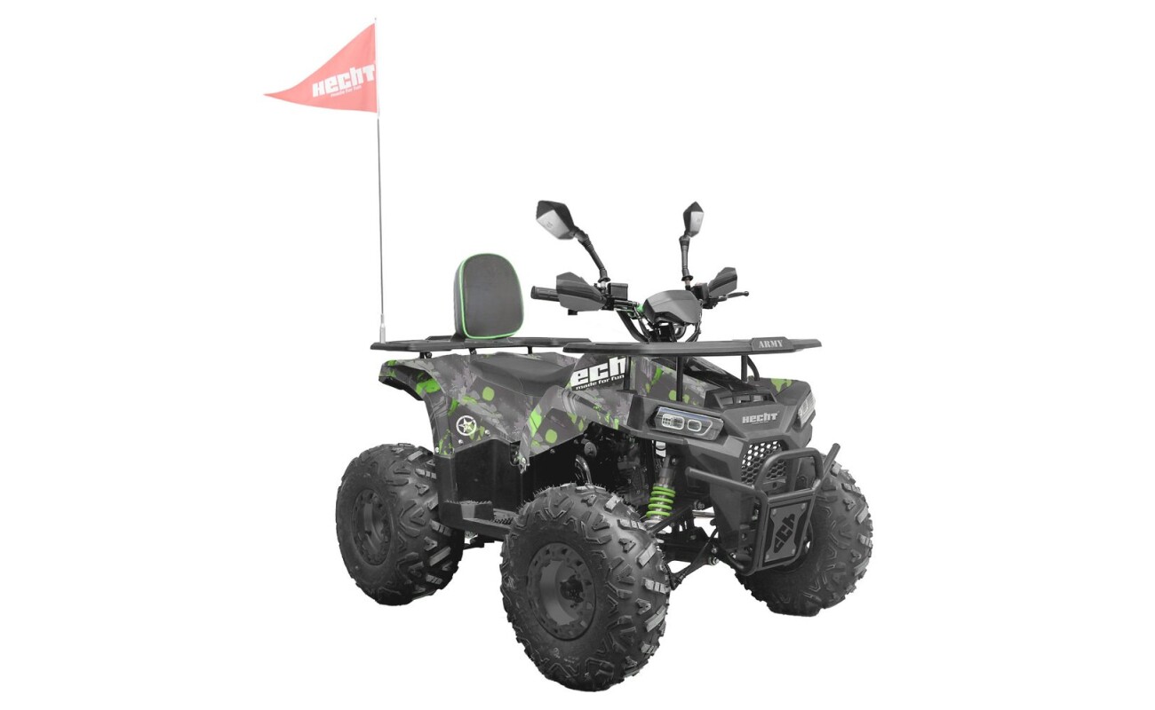 The HECHT 56130 ATV with 8" wheels and a powerful 4-stroke 125 cm³ engine is ideal for off-road driving