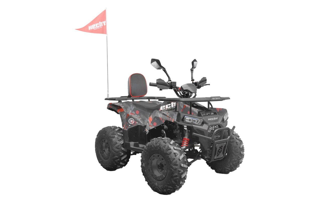 The HECHT 56130 ATV with 8" wheels and a powerful 4-stroke 125 cm³ engine is ideal for off-road riding