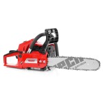 <p>Gasoline chainsaw with 40 cm bar length. Engine volume of 51 cm<sup>3</sup> with power of 2.1 kW. Weight 5.5 kg.</p>