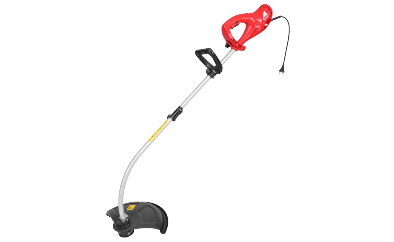 Electric powered grass trimer with flexible joint. Power input 1200 W&nbsp;and working width 38 cm. Separable shaft