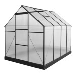 <p>HECHT GREENHOUSE I garden greenhouse measuring 250 × 190 × 195 cm with a 4.8 m² area