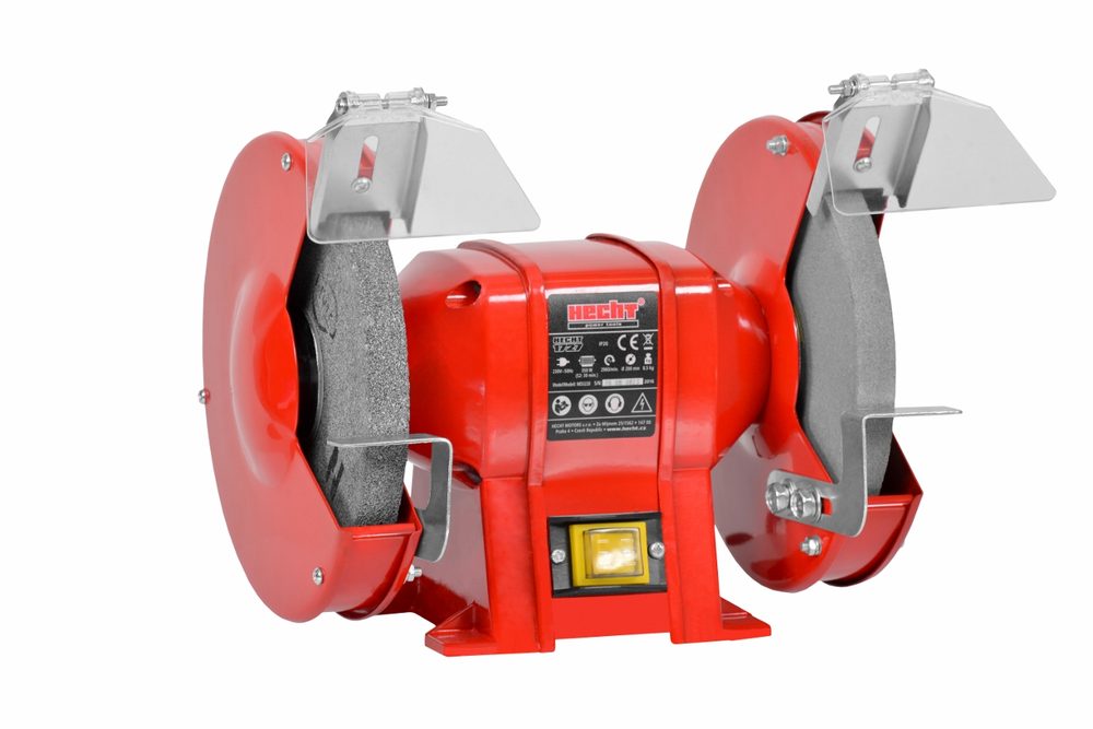 HECHT 1727 Electric powered bench grinder. Spark guard