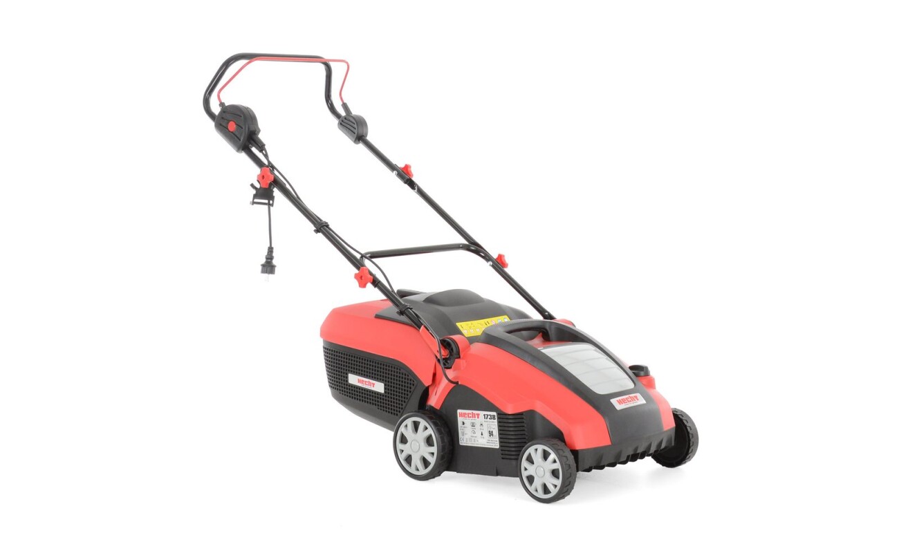 Elektrický vertikutátor se záběrem 38cm. Příkon 1700 W. Objem koše 50 l. Vhodné pro plochy do cca 1200 m2. 20 ocelových nožů. Válec s ocelovými drátky.