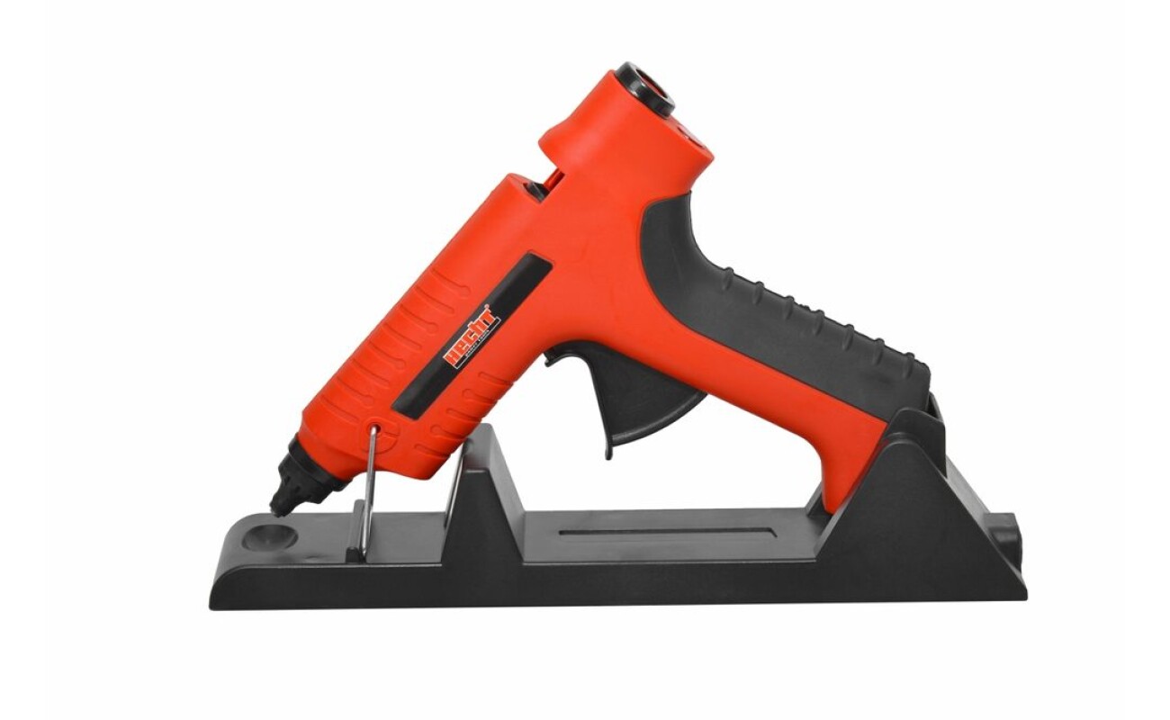 Electric glue gun. Power input 80 W. Glue stick diameter 11