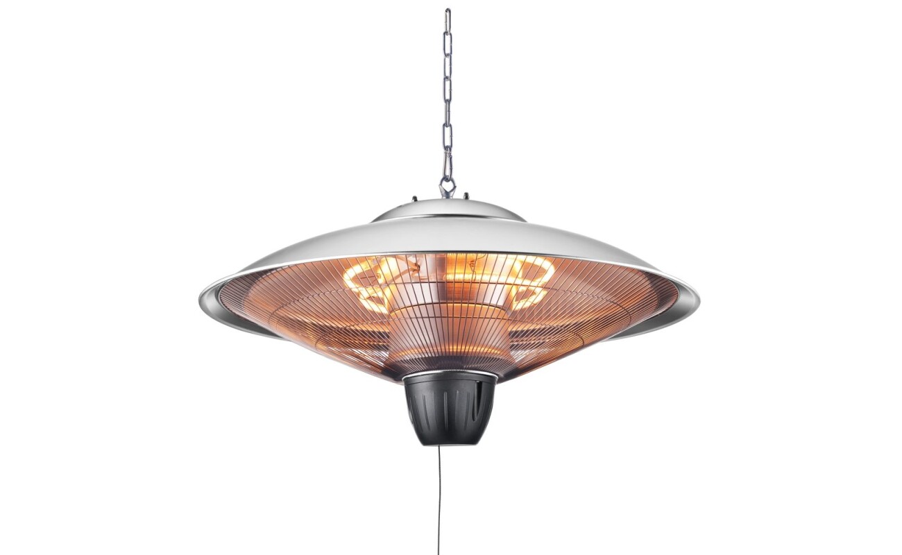 Hanging electric infrared heater. Two carbon tubes