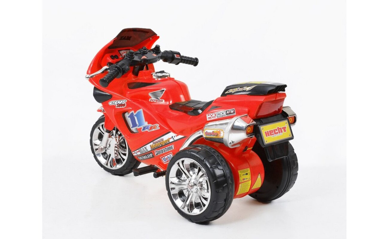 2 kg. 6 V battery. Suitable for children from 3&nbsp;to 8 years. Maximum load 20 kg. Sound effects