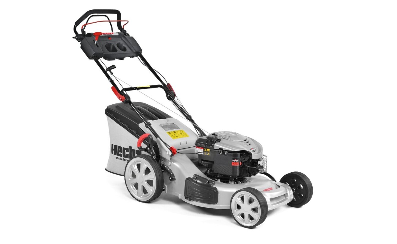 Benzínová sekačka s pojezdem a originálním motorem BRIGGS & STRATTON Series 625. Výkon 5 HP. Záběr 51 cm. Edge cutting. Koš 60 l. Hmotnost 38
