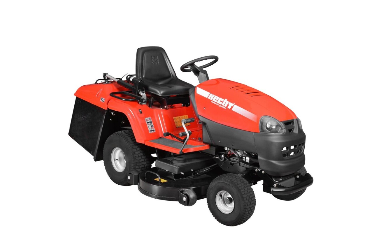 Zahradní traktor s motorem Kohler Command CV 20 svýkonem 20 HP a pracovním záběrem 122 cm.  Objem sběrného koše 410 l.