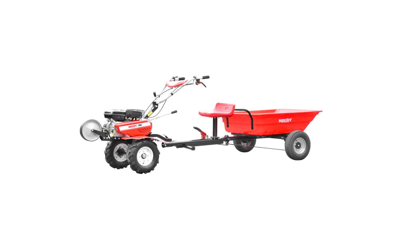 Cultivator set with accessories. The delivery includes 8" wheels HECHT 000796