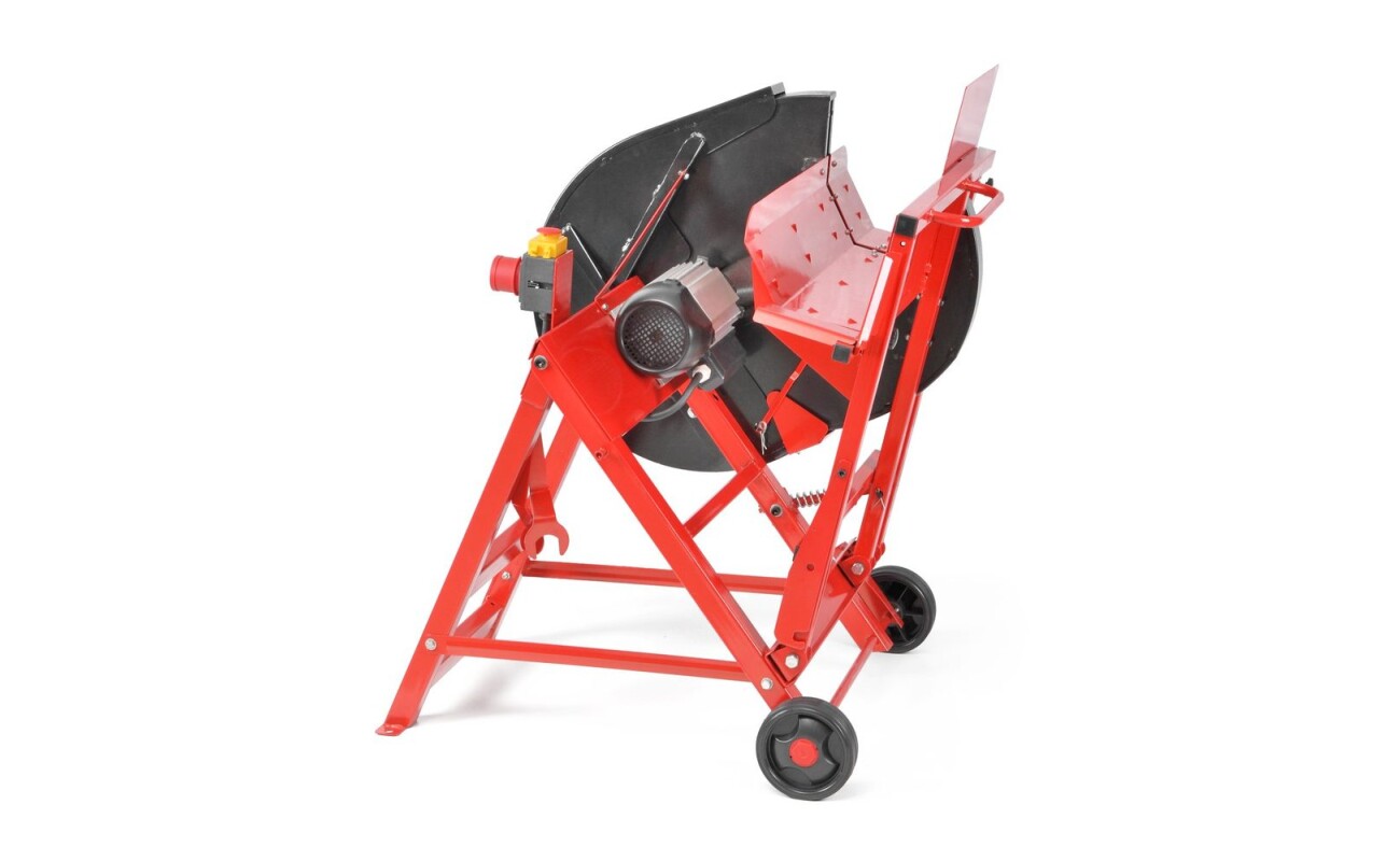 Electric log saw with power input of 3000W. Max. diamater of log &ndash; 17 cm