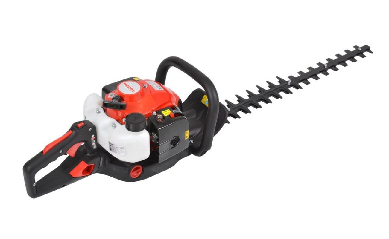 Hedge trimmer with 1 HP engine. Rotatable handle.