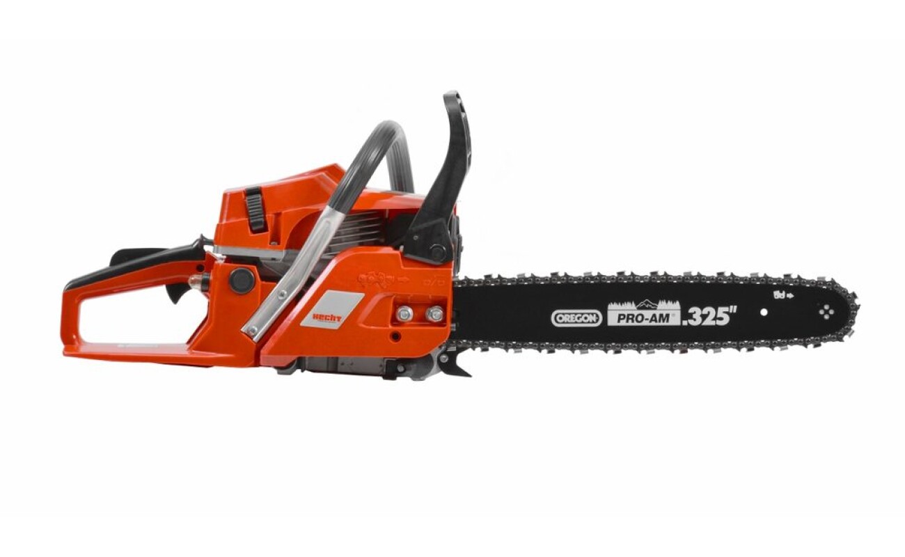 Petrol chainsaw with 39 cm long OREGON chain bar and equipped with 2-stroke engine with power output of 3 HP. Decompression valve