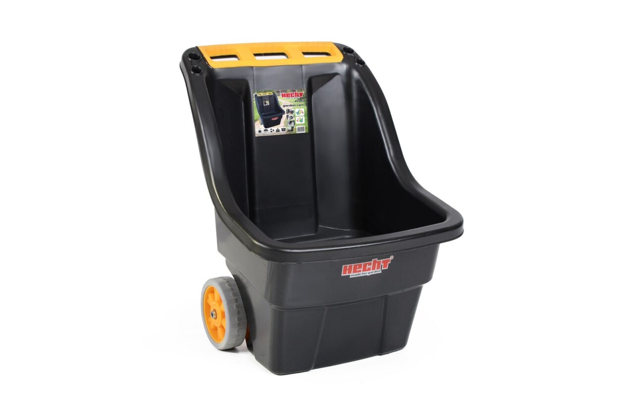 Professional&nbsp;plastic garden cart with two wheels.