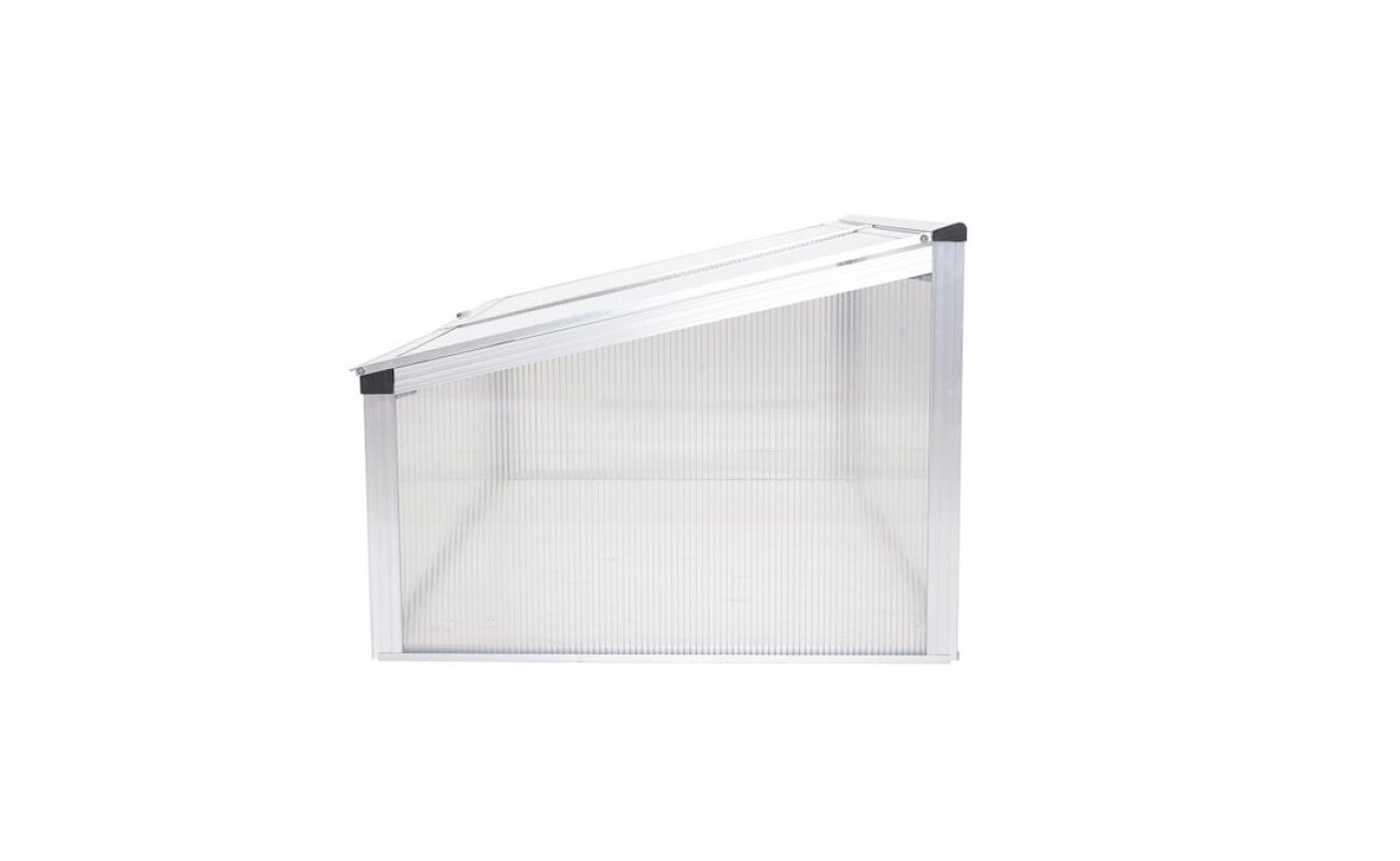 6&nbsp;m2&nbsp;-&nbsp;108 x&nbsp;56 x&nbsp;41&nbsp;cm. 1mm&nbsp;aluminum frame and polycarbonate 4&nbsp;mm panels.&nbsp;Package size 1090 x&nbsp;60 x&nbsp;560 mm.