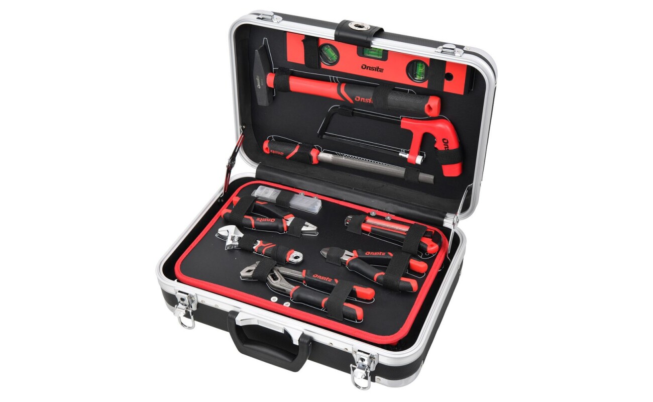 111-piece hand tool set in an aluminium case