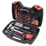 <p>41-piece hand tool set in a practical plastic case