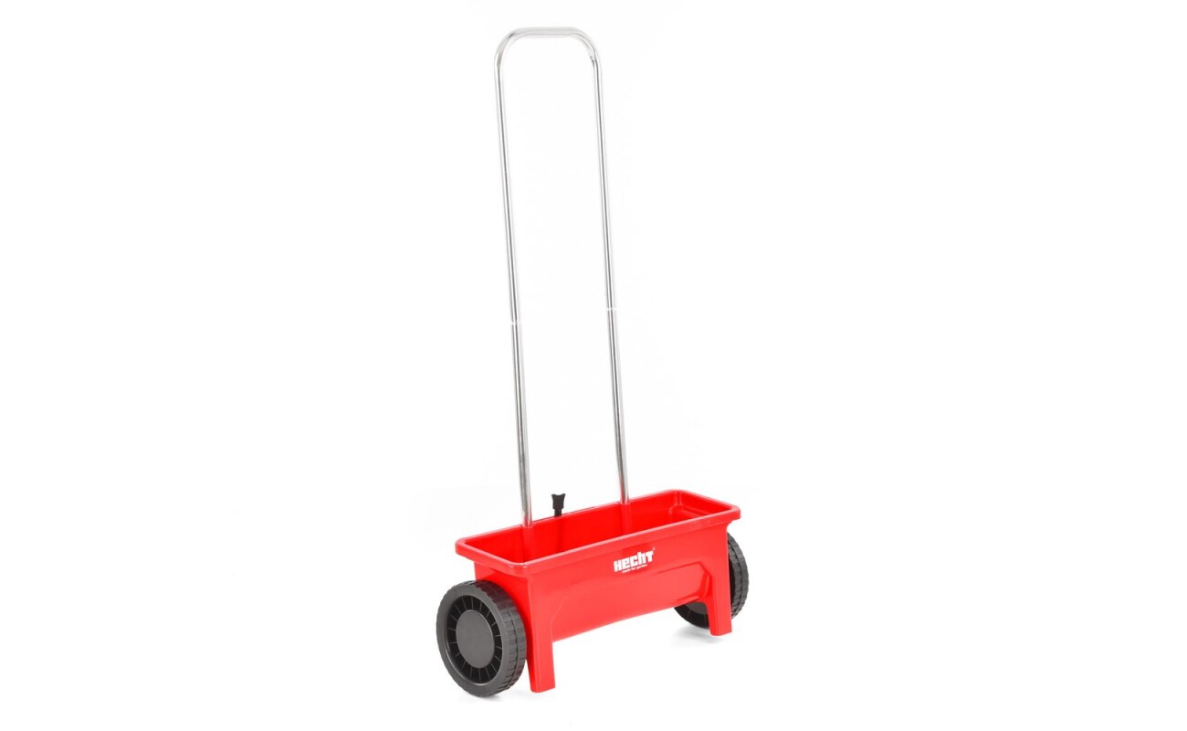 Manual spreader with tank volume of 12 litres. Designed for distribution of fertilizers and seeds