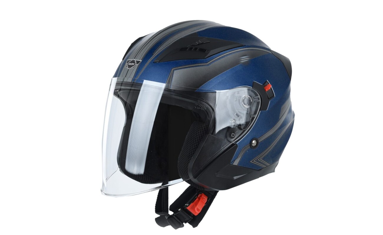 Protective helmet suitable for motorcycles and quads. European homologation ER13*22R00*22RO5*10255*00. Material ABS. Size M (57 - 58 cm)