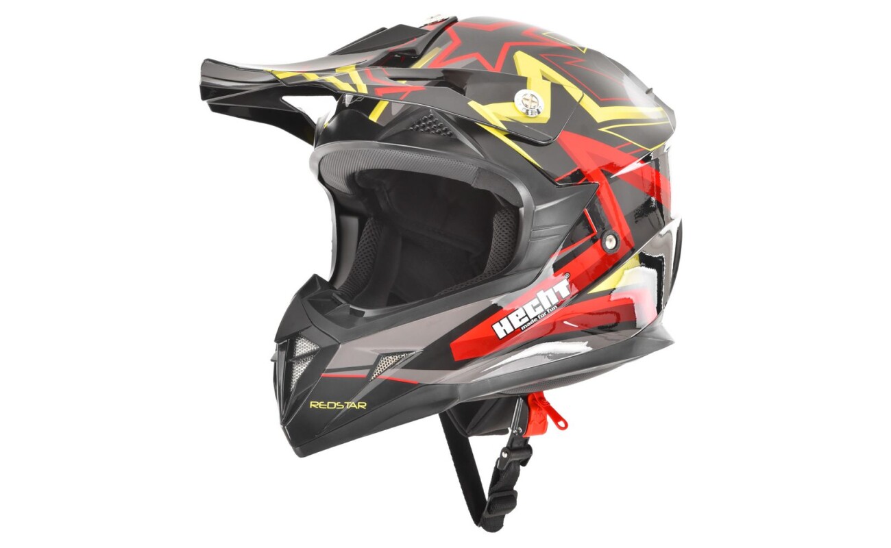 Protective helmet suitable for motorbikes and quads. Homologation ECE/22-05. Material ABS. Weight 1320 g (+/- 50).