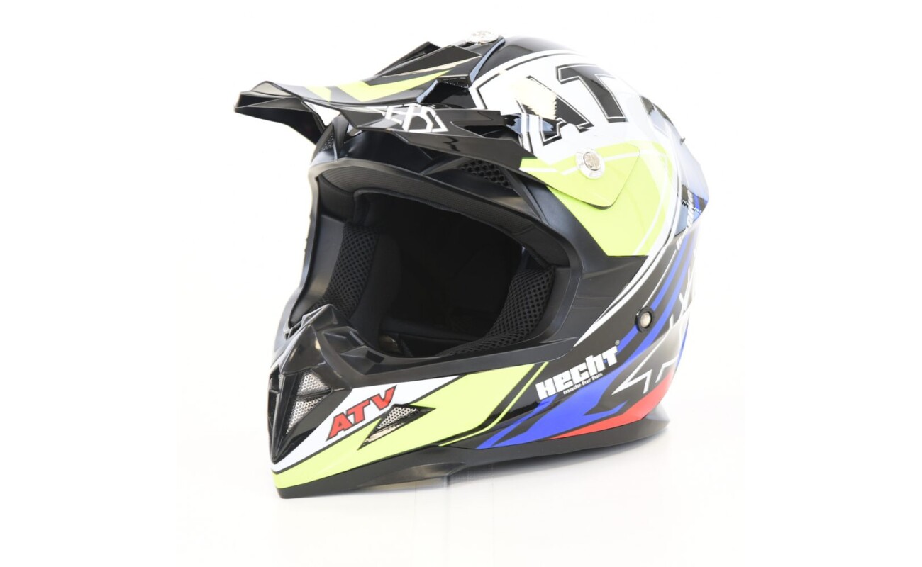 Protective helmet suitable for motorbikes and quads. Homologation ECE/22-05. Material ABS. Weight 1320 g (+/- 50).