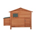 <p>The PROMINENT OLIVER chicken coop is made of durable fir wood. The roof is covered with asphalt shingles. Dimensions 134 x 90 x 99 cm.</p>